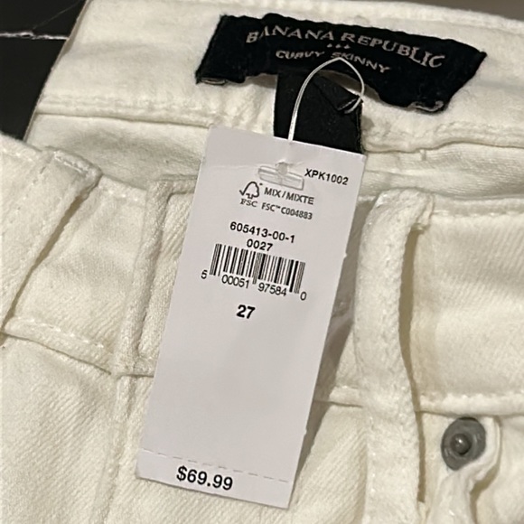 Banana Republic Women’s White Curvy Skinny Boyfriend Jeans. NWTs! - Picture 14 of 14